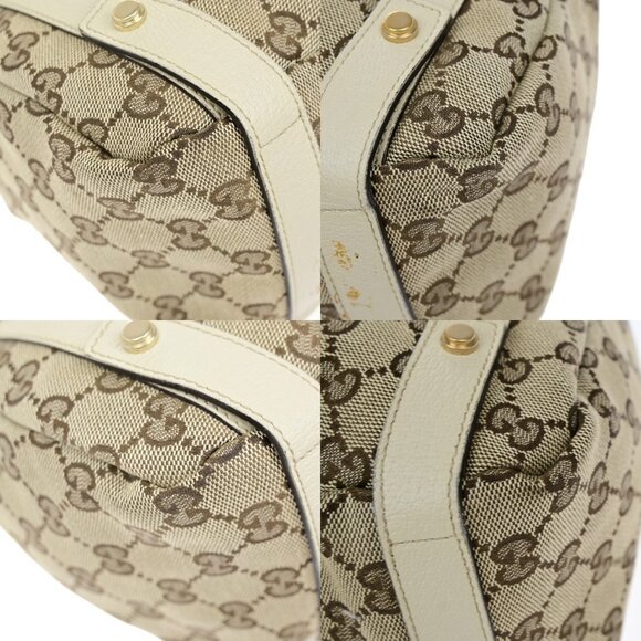 GUCCI Logo Abbey GG Pattern Shoulder Tote Bag Canvas Leather Brown GHW 76YH006 - Picture 7 of 16